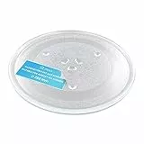 DL-pro Universal Mikrowellenteller 28,8cm Drehteller Drehscheibe Teller Glasteller Glasplatte Glasdrehteller mit 3 Noppen 288mm Rund Ersatz für Microwelle Mikrowelle