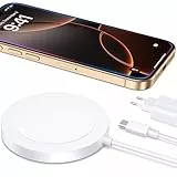 Mag-Safe Ladegerät Wireless Charger für iPhone: Magnet Ladestation Induktive kabellos Ladepad Kompatibel mit iPhone 17 Air 16e 16 15 14 13 12 und Air-Pods 4 3 2 Pro mit 20W Schnelles Adapter
