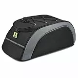 Lixada 2 IN 1 Fahrradtasche für Gepäckträger, 7L Gepäckträgertasche, Wasserdicht & Reflektierend Fahrradtasche Gepäckträger Hinten, Multifunktionale Gepäckträgertaschen mit Regenschutz (Nylon)