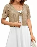 Kate Kasin Damen Hollow Cardigan Shawl Strickjacke Leichte Sommerliche Eleganter Outfit Kamela M