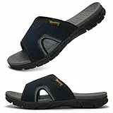 Torotto Herren Hausschuhe Schlappen Sommerschuhe Flache Sandalen Freizeit Sports Badesandalen