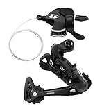 CNCLOL Schaltwerk 10 Fach für Shimano/sram，Schalthebel 10Fach Rechts, Fahrrad Schaltung 10 Fach Set für MTB/Rennrad/Mountain Bike.