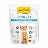 GimCat Kitten Milk Muttermilchersatz - Katzenmilch mit Taurin und Calcium - 1 Beutel (1 x 200 g)
