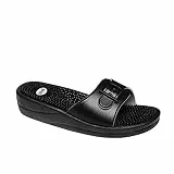 Scholl New Massage – Bequeme Damen-Sandalen mit Massage-Fußbett und Verstellbarem Riemen – Wasserfest für Haus, Meer, Pool und Fitnessstudio – Optimiertes Design für Ultimativen Komfort