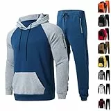 DUHGBNE Kurze Hosen Herren Sale Jogginganzug Herren Tracksuit 2 Piece Sweatshirt Sporthose Jogginganzug Herren Hoodie MäNner Sportanzug Tracksuit Warehouse Deals Angebote RüCkläUfer