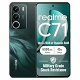 realme C71 4G Smartphone 8+256GB, Waldkauz, 6.67 Zoll Display, 120Hz Aktualisierungsrate, 45W Schnellladung, 6000mAh Akku, 50MP Kamera, Leistungsstarker 8-Kern-Prozessor, IP54