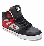 DC Shoes Pure High-Top WC, Skateboardschuhe für Herren, Grey Red, 43 EU