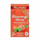 MILFORD Blutorange Minze | Früchtetee mit Minze und Orangen-Aroma | 20 Teebeutel
