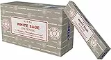 Satya Nag Champa White Sage incense sticks-12packs x 15grams by Satya