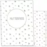 OLGS Mutterpasshülle 3-teilig Little Friend | Baby Schwangerschaft Geschenkidee Schutzhülle für den Mutterpass | Für werdende Mütter (Mutterpass ohne Personalisierung, Zoe Blanko)