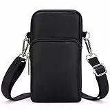 DOB SECHS Kleine Handytasche Zum UmhäNgen Damen Mit GeldböRse, Nylon Armtasche Handy Joggen, Multifunktion Handy UmhäNgetasche FüR Handy Bis Zu 7 Zoll