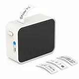 Pristar Bluetooth-Etikettendrucker, P15 Beschriftungsgerät Selbstklebend, APP-Verbindung, Wiederaufladbar, Etikettiergerät kompatibel mit iOS und Android für Zuhause, Büro, Schule (Schwarzer Stoff)