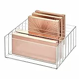 InterDesign Klarheit Make-up-Organizer aus BPA-freiem Kunststoff, Transparent, 8.1' x 8.1' x 3.7'