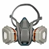 3M Atemschutzmaske 6502 QLPRO – Halbmaske mit Wechselfiltern gegen organische Gase, Dämpfe & Partikel – Lackiermaske mit Schutzstufe A2P3 für Farbspritz- & Maschinenschleifarbeiten, 1 Stück (1er Pack)