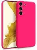 MyGadget Hülle für Samsung Galaxy S22 - Zweilagige Handyhülle mit Kameraschutz - Cover mit Innenfutter & Silikon außen - Pink