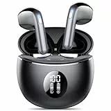 TIMU Bluetooth Kopfhörer, In Ear Kopfhörer Kabellos Bluetooth 5.4 Kabellose Kopfhörer mit 4 Mic,Black