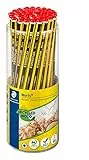 STAEDTLER Bleistift Noris 120, Made from Upcycled Wood, Rutschfeste Soft-Oberfläche, hohe Buchfestigkeit, hohe Qualität Made in Germany, 50 Stück in Köcherpackung, Härtegrad HB, 120 KP50