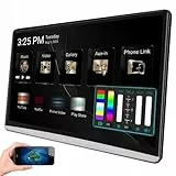 Generisch Tragbarer Kopfstützen-TV Fürs Auto, Auto-TV-Monitor Für Den Rücksitz, Unterstützung Für 8K-Videowiedergabe, Drahtlose Telefonspiegelung, WLAN/Bluetooth/HDMI/Video-Player(14'')