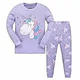 Garsumiss Mädchen Schlafanzug Giraffe Baumwolle Kinder Langarm Pyjama 98 104 110 116 122 128 134 140 146,Pattern6,9 Jahre