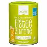 Xucker Eistee Zitrone mit Süßungsmittel – Zuckerarm, Kalorienarm, Blutzuckerfreundlich, Vegan, Ohne Künstliche Süßstoffe, 8 Liter