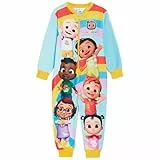 CoComelon Einteiler für Kinder, All-in-One-Pyjama, Jungen- und Mädchen-Fleece-Pyjama, JJ-Reißverschluss, Unisex-Nachtwäsche