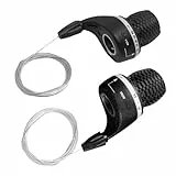 Generisch Fahrrad Gangschalter,Twist Grip Gangschaltung Schalthebel für Fahrräder - Ganghebel Ersatz Geschwindigkeit Für Gelände ATV Fahren