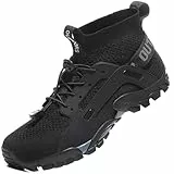VTASQ Herren Damen Wanderschuhe Anti-Rutsch Wanderstiefel Trekkingschuhe Leicht Atmungsaktiv Outdoorschuhe Männer Sportschuhe Kletterschuhe Trail Running Traillaufschuhe Unisex Schwarz 44 EU