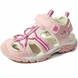TZJS Jungen und Mädchen Sommer Geschlossene Zehe Sport Outdoor-Sandalen Atmungsaktiv und schnell trocknend(Rosa 25)