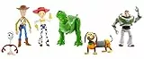 Mattel Disney und Pixar Toy Story 4 Spielset mit Figuren, Ausflugsabenteuer, 6er-Pack mit Woody, Buzz, Rex, Slinky, Jessie und Forky GDL54