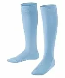 FALKE Unisex Kinder Kniestrümpfe Family K Kh nachhaltige Baumwolle lang einfarbig 1 Paar, Blau Crystal Blue 6290, 35-38
