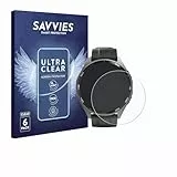 Savvies 6 Stück Schutzfolie für Hama Smartwatch 7010 Displayschutz-Folie Ultra-Transparent