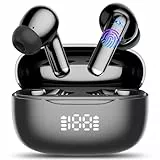 2026 Neu Bluetooth Kopfhörer, In Ear Kopfhörer Kabellos Bluetooth 5.4, 4 ENC Noise Cancelling Mic mit 40Std Tiefer Bass, Wireless HiFi Stereoton, IPX7 Wasserdicht Sport Ohrhörer LED-Anzeige, USB-C