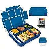 IJIAMY Brotdose Kinder mit Fächern, Bento Box Kinder, Auslaufsicher Lunchbox Kinder, Brotbox für Mädchen & Jungen, Snackbox, Perfekt für Schule, Kindergarten & Ausflüge
