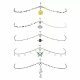 Kakonia Bauchnabelpiercing mit Taillenkette für Frauen Bauchnabelkette 14G Edelstahl Baumeln Piercing Bauchnabel Bauchkette Schmuck für die Taille