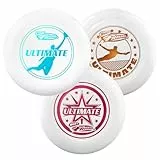 Wham-O Frisbee Official Ultimate 175g Flying Disc, 27.31cm, professionelles Training, für Wettkampf und Outdoor-Spaß -3 Pack