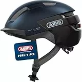 ABUS Fahrradhelm Purl-Y ACE mit LED-Licht – geeignet Fahrten auf E-Bike und S-Pedelec – Trendiger NTA-Schutzhelm für Erwachsene und Jugendliche – Blau, Größe M