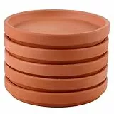 UPKOCH 5 Stücke Ton Blumentopf Untersetzer Terracotta Runde Pflanzentopf Untertasse Terrakotta Pflanztopf Unterteller für Pflanzkübel Blumenkübel Tablett Blumenkasten Balkonkasten