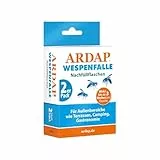 ARDAP Wespenfalle für draußen Nachfüller - Biologische Wespen Abwehr - Wespenfalle zum Aufhängen - Anti Wespen Lockstoff mit Langzeitwirkung – Mittel gegen Wespen, Wespenabwehr draußen (PT19)