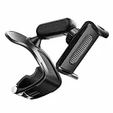 PHENOFICE Drehbare Auto Telefonhalterung aus Abs mit Clip Verstellbarer Handyhalter für Auto und Rückspiegel Praktische Kfz Halterung in Schwarz