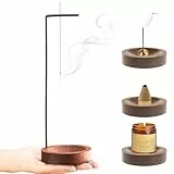 Handgefertigter Brenner für 2-in-1 Räucherstäbchen, Modernes Design, Räucherstäbchen Halter für Schlafzimmer, Yoga, Heimdekoration und Meditation Zubehör