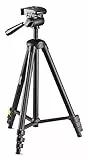 National Geographic Fotostativ-Kit, klein, 3-Wege-Kopf, Schnellwechselplatte, 4 Beinsegmente, Klemmverschluss, Mittelspinne, trägt bis zu 1 kg, Aluminium, NGHPHMIDI [Exklusiv bei Amazon]