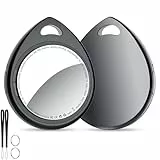 QCOQ® SafeTrack 2er Pack 2026, Schlüsselfinder & Tracker Tagg, Key Finder Kompatibel mit Apple „Wo ist?“ App (nur iOS), Bluetooth Finder mit Schlüsselband, Auto- & Koffer-Tracker, Austauschbarer Akku
