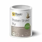 Raab Vitalfood® Bio Protein Shake Pur (100 g) - Vegan & ohne Soja, Pur ohne Zusätze, Protein-Pulver mit hohem 78% Eiweißgehalt, Mix aus Erbsen-, Reisprotein und Spinatpulver, glutenfrei, laktosefrei