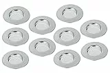 10er Set METALTEX 297575010 Haarfangsieb 7,5 cm INOX/Sieb/Abflusssieb/Haarsieb