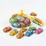 OYOY | 200g Schoko Rennwagen aus Milchschokolade mit Milchcremefüllung | Ca 20 Schokoladen Autos | Süßigkeiten einzeln verpackt für Kindergeburtstag Mitgebsel & Gastgeschenke