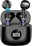 Kopfhörer Kabellos Bluetooth 5.4, Bluetooth Kopfhörer mit 4 ENC Noise Cancelling Mic, in Ear Kopfhörer 40 Std Spielzeit HiFi Stereo, USB-C kabellose Kopfhörer IP7 Wasserdicht für Arbeit und Studium