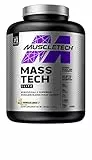 MuscleTech MassTech Elite Proteinpulver, Baut Muskelgröße Und -Stärke Auf, Molkenisola Massenproteinpulver Mit 3 g Kreatin, 80 g Protein, 18 g BCAA, 14 Portionen, 3,2 kg