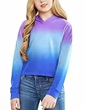 Arshiner Mädchen Hoodie Batik Kinder Kapuzenpullover Tie-Dye Leichtgewicht Kleidung Sport Frühling Sweatshirt Langarm Hoodies für Mädchen 5-14 Jahre