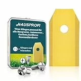 HAUSPROFI 15x Titan Messer Ultrascharfe Ersatzklingen Geeignet für alle Husqvarna Gardena Mähroboter, Universal Ersatzmesser Inkl. 15 Schrauben