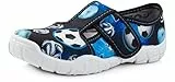 Ladeheid Kinder Hausschuhe LARW005 (Marineblau/Weiß/Bälle, 29 EU)